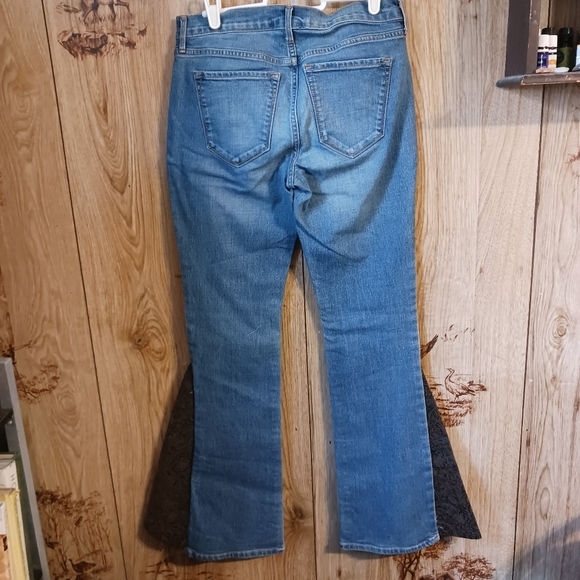 Upcycled Refashioned Old Navy Original Boot Cut To Flare Jeans - Picture 2 of 10